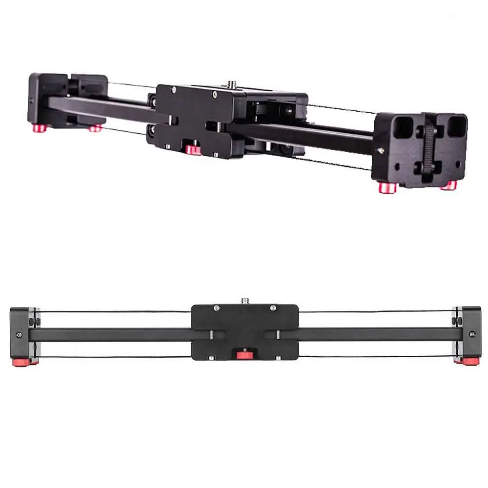 40cm/50cm Camera Video Slider Double Distance Track Dolly Rail System Stabilizer for Canon Nikon Sony DSLR Photography Studio