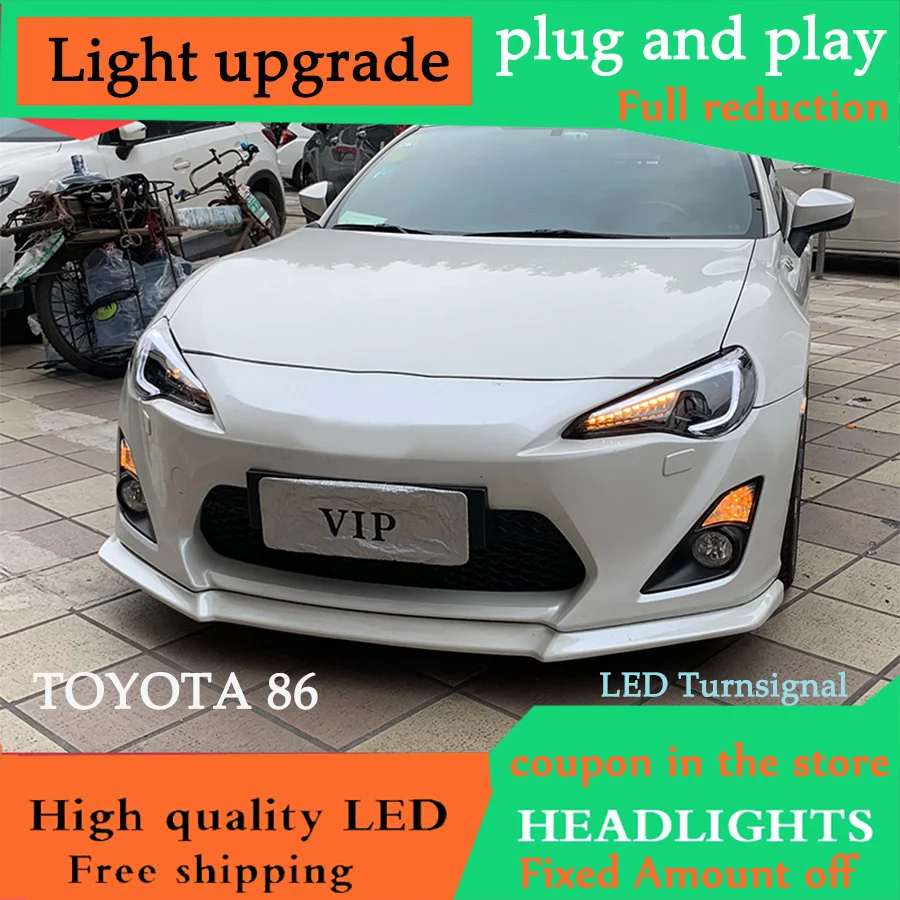 D-YL Автомобиль Стайлинг для Toyota 86 фары 2012- Toyota FT GT 86 FT86 GT86 Subaru BRZ 2012- лампы светодиодные для фар ксеноновые фары