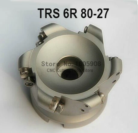 Free Shopping TRS 6R-80-27-6T Face End Milling Cutter Indexable Flat Roughing Cutting CNC | Инструменты