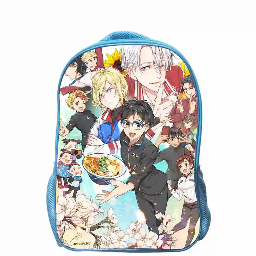 

YURI on ICE Backpack Space Luna Animal Japanese Anime Casual School Bags For Toddlers Boys Girls Kids Mochila Gift Bolsa
