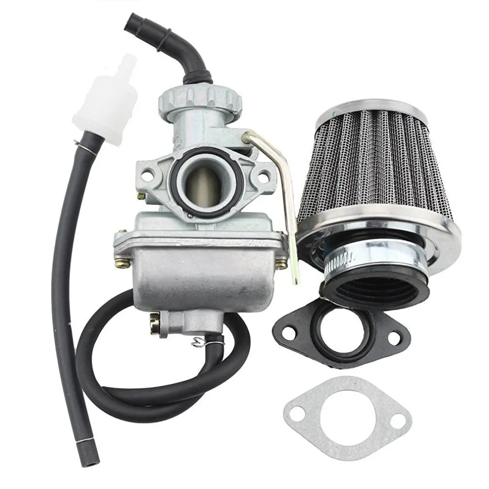 

GOOFIT PZ16 16mm Carburetor with 35mm Air Filter for 50cc 70cc 90cc Horizontal Engine ATV Dirt Bike Go Kart Group-104