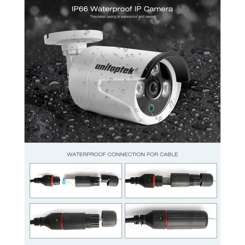 8CH True 48V POE NVR комплект CCTV система с 8 шт. 2.0MP POE ip-камера Открытый ИК ночного видения камера наблюдения система металлический чехол