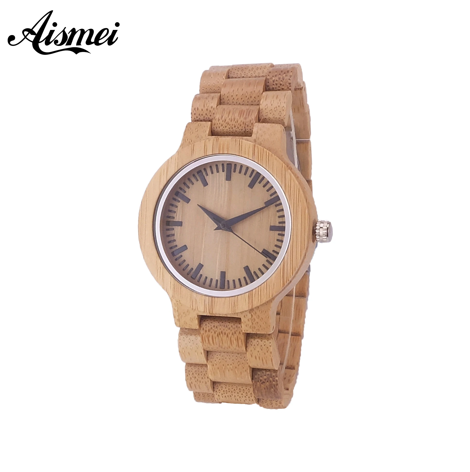 

2018 Nature Wood Bamboo Women Watch New Fashion Quartz Clock Handmade Full Wooden Creative ladies Watches Christmas Gift