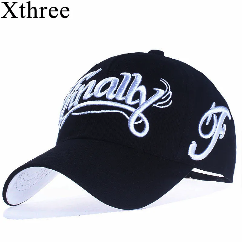 [Xthree] 100% القطن البيسبول كاب المرأة عارضة snapback قبعة للرجال casquette أوم إلكتروني التطريز gorras