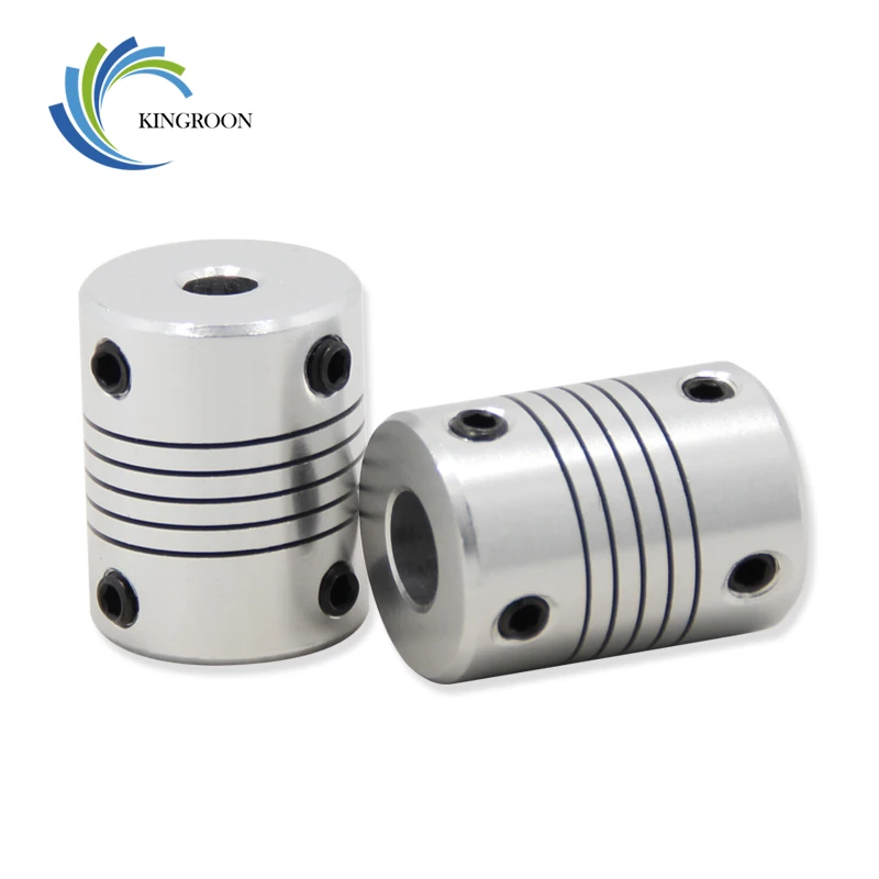 

KINGROON 1pc 3D Printer 5x8x25mm Flexible Shaft Coupler Stepper Motor Flexible Shaft Couplings 10 sizes Parts Free Shipping 05