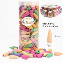 168 шт большой емкости 15 видов аромата курильница для благовоний конусов коробка упакована для водопада Курильница запах природы