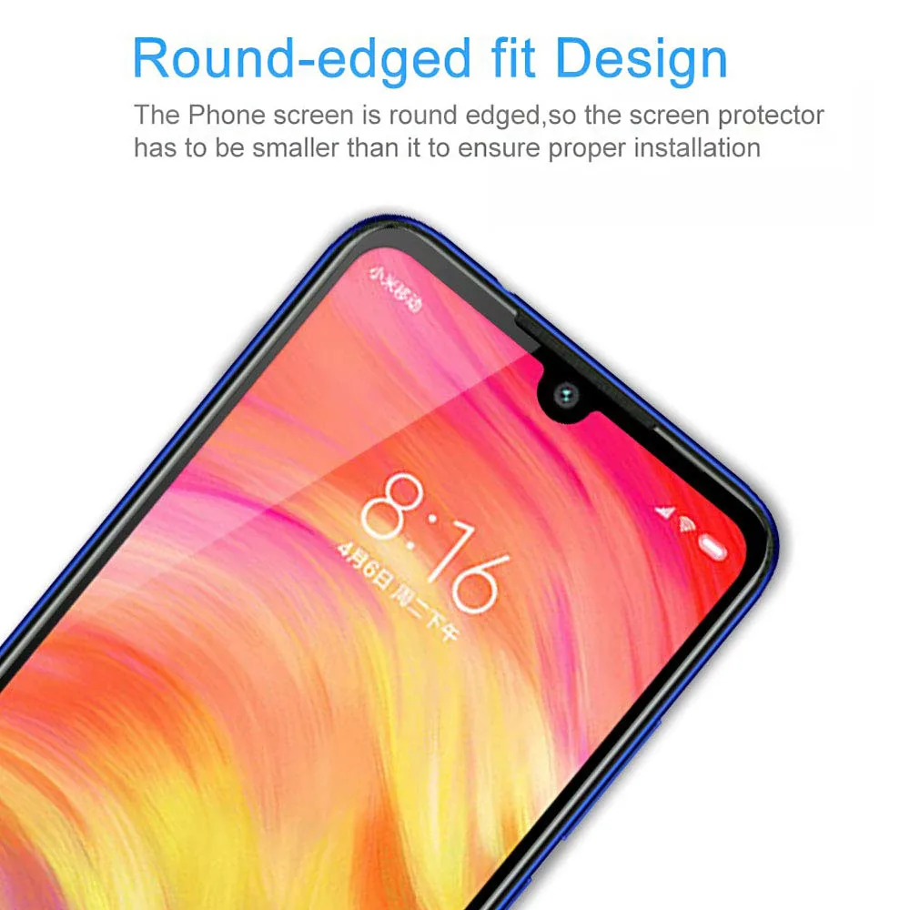 Закаленное стекло для xiaomi redmi note 7 pro Защитное экрана pro|Защитные стёкла и плёнки| |