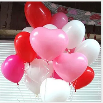 

12 inch Multicolor Latex Heart Balloons Wedding Heart Balloons Wedding Decoration Valentine's Day air Balls Party Supplies