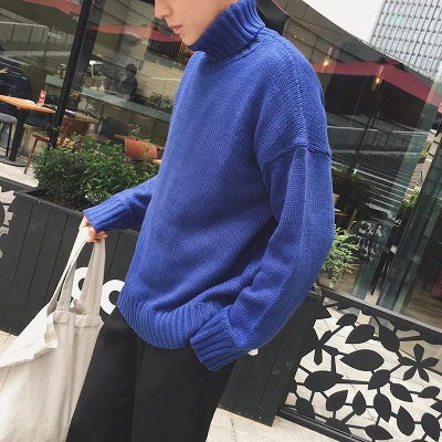 Turtleneck sweater men's trend couple original wind loose sweater jacket men's autumn winter uniform 2019 new