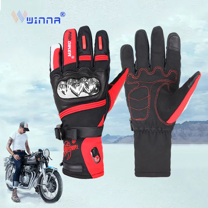 

Motorcycle Heating Gloves Riding Racing Winter Outdoor Sports Battery Electric Heating Lasting Constant Temperature Adjustable