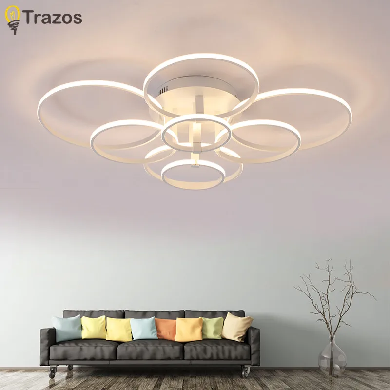 

New Style Acrylic Ceiling Lamp Creative Art circular LED Ceiling Lights for Dinning Room Living Room Bedroom Indoor Lighting