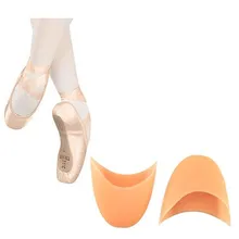 Msmask Профессиональный 1 пара обнаженный силиконовый разделитель для большого пальца шапки мягкие балетные пуанты для танцев атлет обувь протектор колодки для девочек женщин