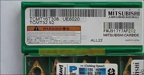 

10Pcs/Box New Tcmt16t308 Ue6020 Tcmt32.52 Carbide Inserts MI+ Plc H