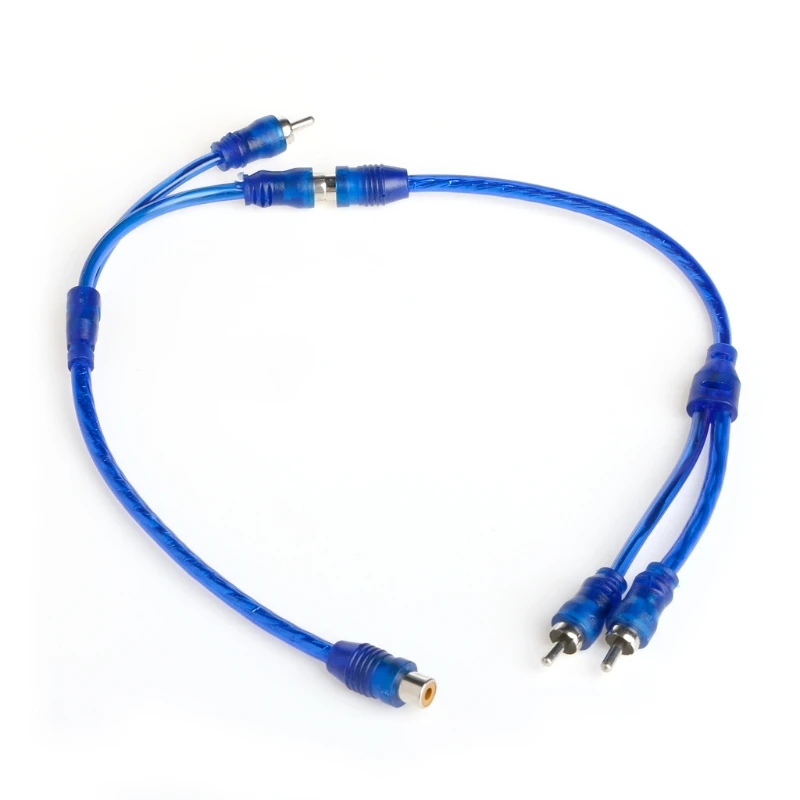 

Hot Sale Car Audio 1 RCA Female to 2 RCA Male Y Splitter Cable Converter Cord Adapter Cable For Car MP3 For Phone