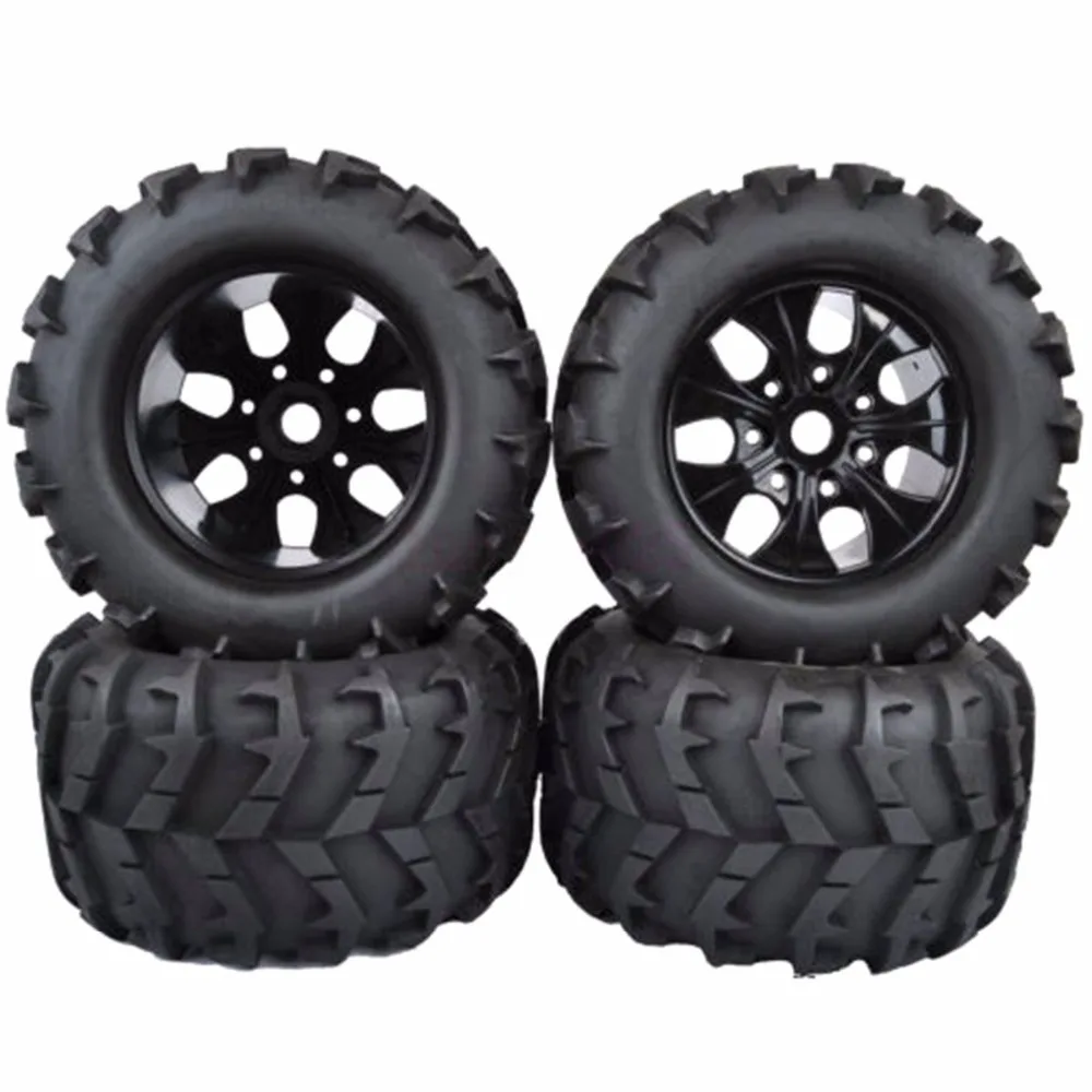 Комплект колес и шин Truggy 1/8-150 мм 175 дюйма 4wd HSP E-MAXX HPI Savage Flux 4 шт. масштаб 1:8 3 8 |