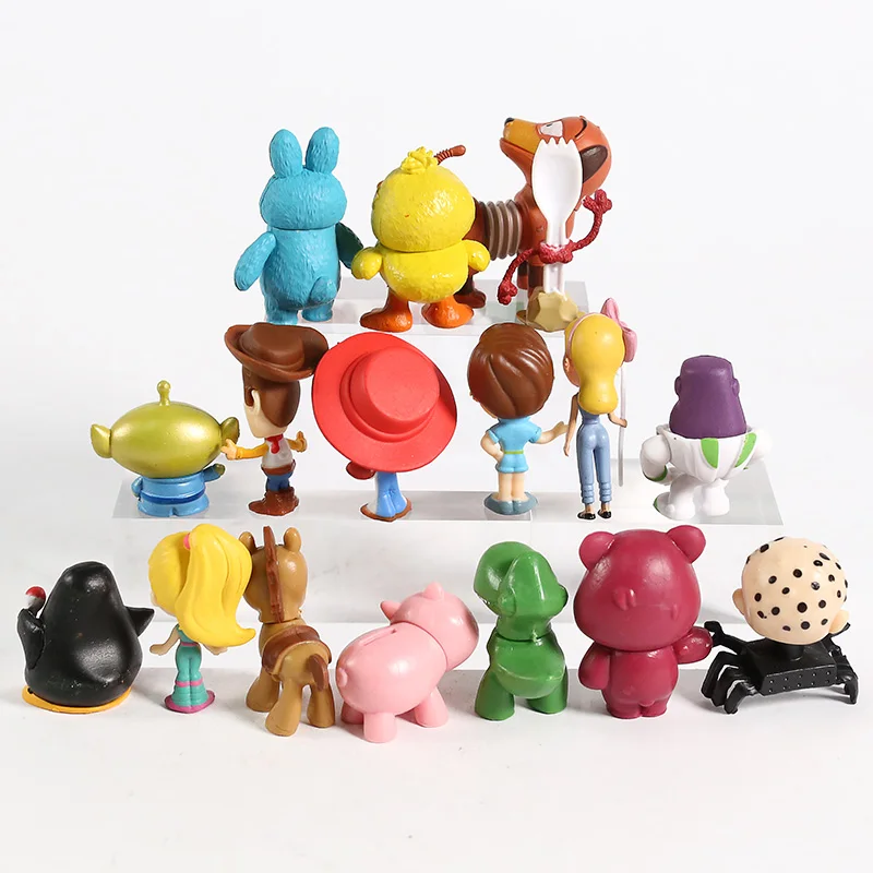 История игрушек 4: Вуди Базз Лайтер Джесси бульсей Slinkydog Forky Ducky Bunny Rex Lotso Hamm Alien мини
