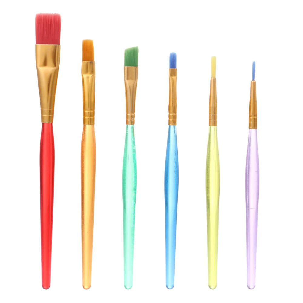 6pcs DIY Baking Tool Brushes Pen Cake Icing Decorating Painting Brush