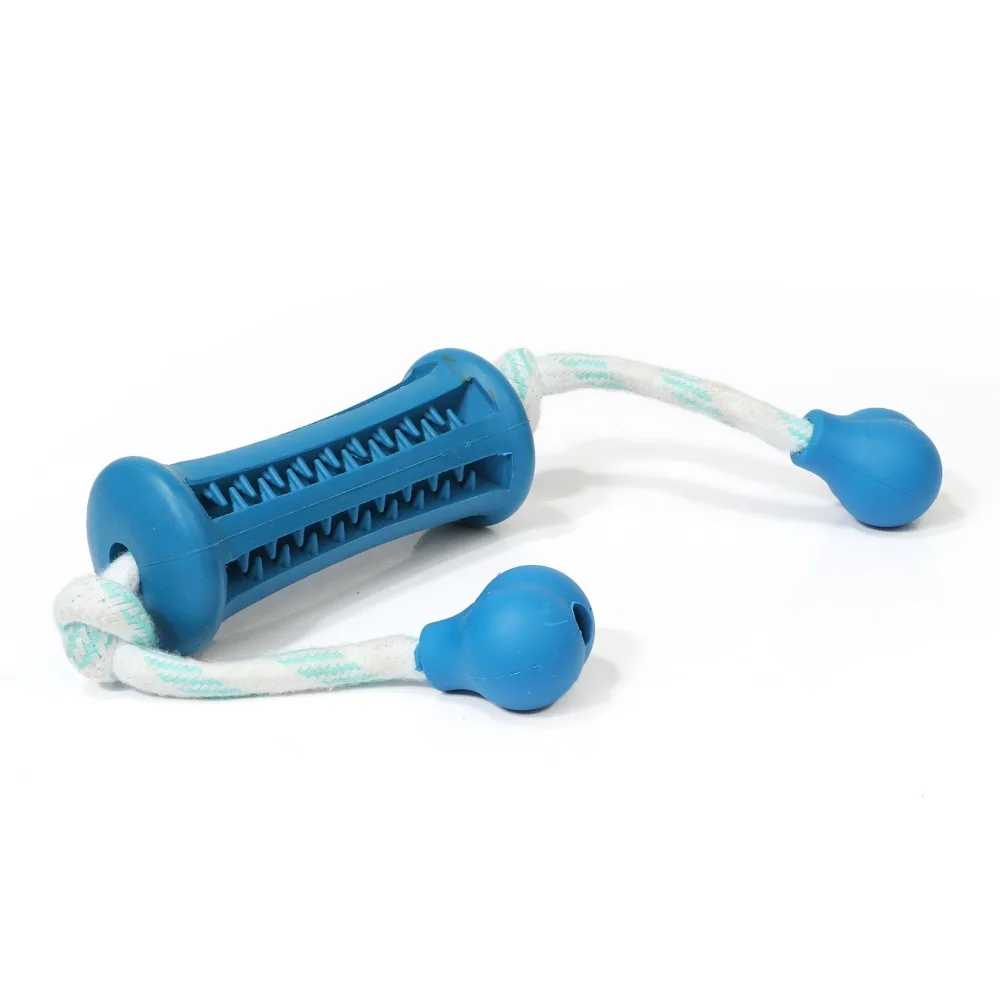 Dog Interactive Toy Leaky Feeding Rope Piercing Stick Rubber Resistant To Bite Molar Pet Dog Chew Toys Tooth Cleaning Training (5)