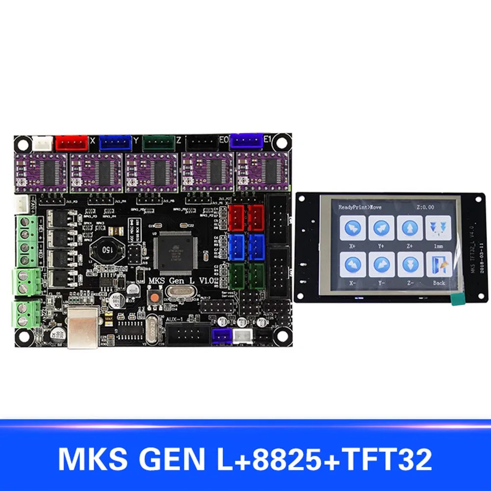 

For MKS GEN L Compatible with TFT32 LCD Display Support 8825 Motor Driver 3D Print Kits QJY99