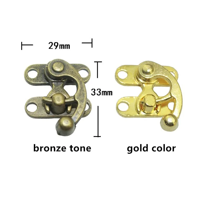 Furniture-Locked-Box-Suitcase-Toggle-Latch-Buckles-Bronze-Tone-Antique-Style-Metal-Lock-Zinc-Alloy-Wooden