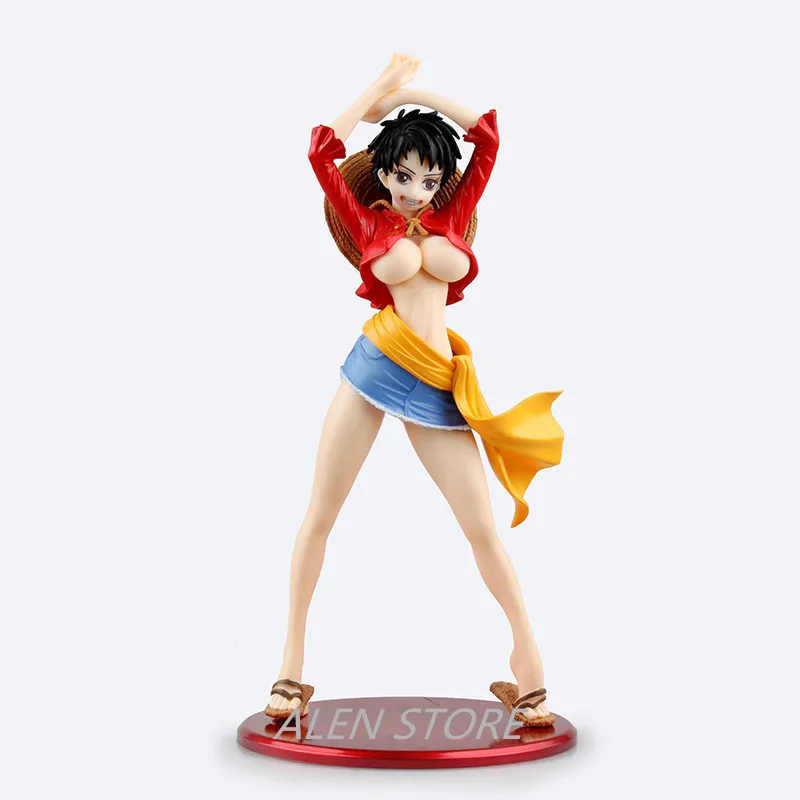 

Alen Anime One Piece POP Figurine Sexy Girls Cosplay Luffy PVC Action Figure Collection Model Toy 22CM