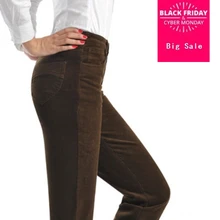 Новые осенние и зимние прямые женские брюки с высокой талией вельветовые брюки Вельветовые женские брюки с эластичной талией Размер 28-38, F3836