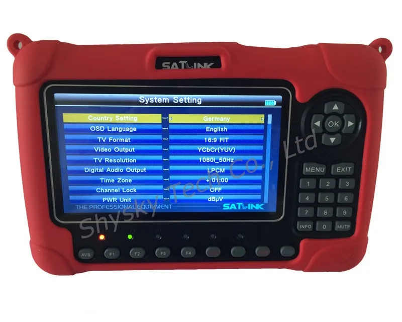 SATLINK WS-6980 DVB-S2+ DVB-C+ DVB-T2 комбинированный оптический анализатор спектра обнаружения мощности спутниковый искатель