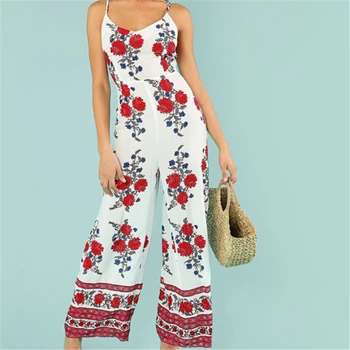 

Women Jumpsuits Fashion Summer Playsuit Bodycon Party Backless Jumpsuit Boot Cut Romper Trouser Sexy Ladies Sleeveless Clothing