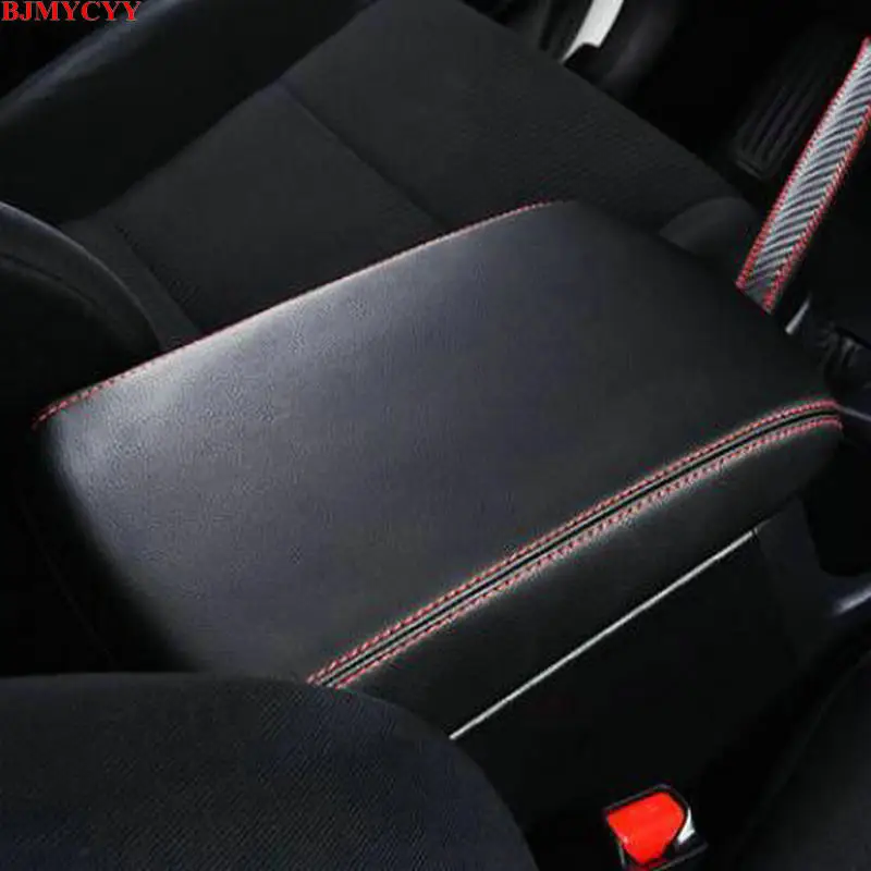 

BJMYCYY Car-styling Interior trim for automobile armrest case decorative sleeve Accessories For for Toyota Rav4 2014-2018