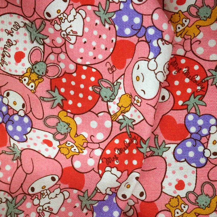 90 * 145 CM Patchwork Woven Canvas Lovely Cartoon Japan Mermaid for Children Home Textile School Bag PILLOW HANDBAG Sewing | Дом и сад