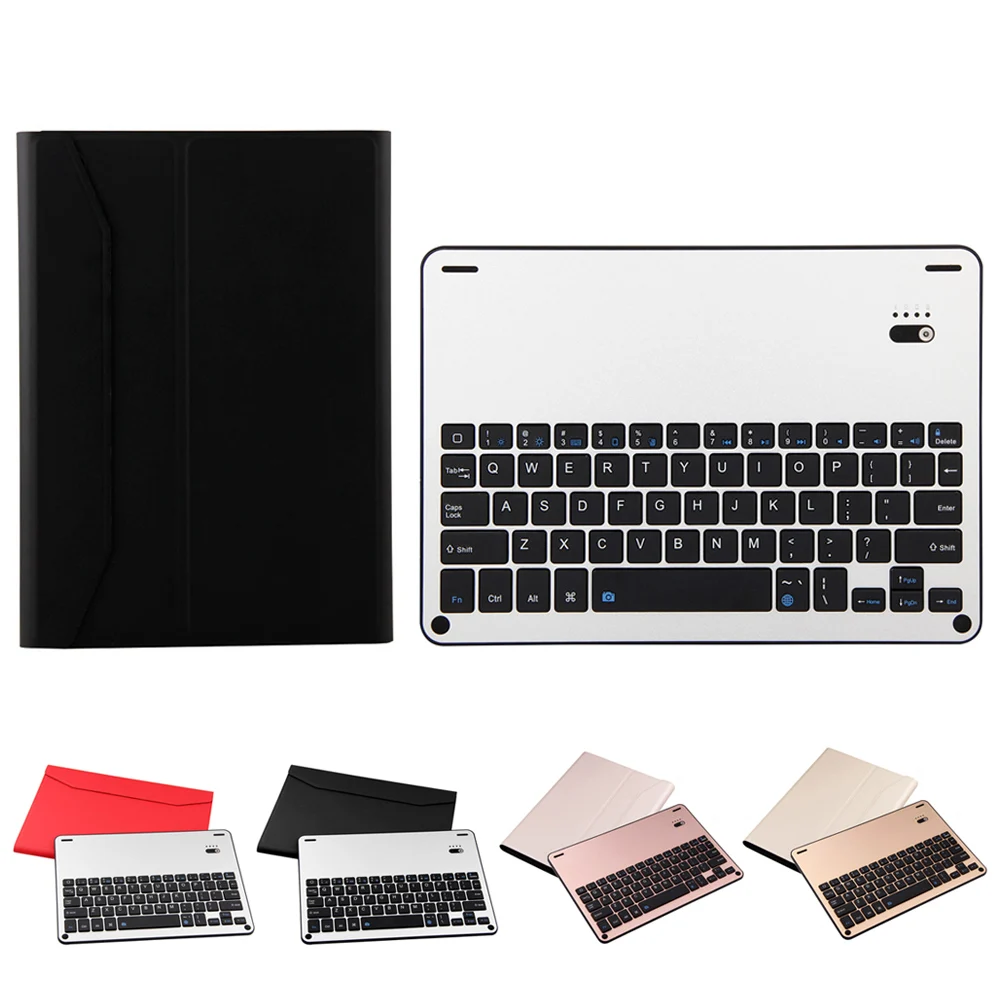 

Wireless Bluetooth Rechargeable Keyboard With Leather Protective Case Cover For 9.7 inch High Quality