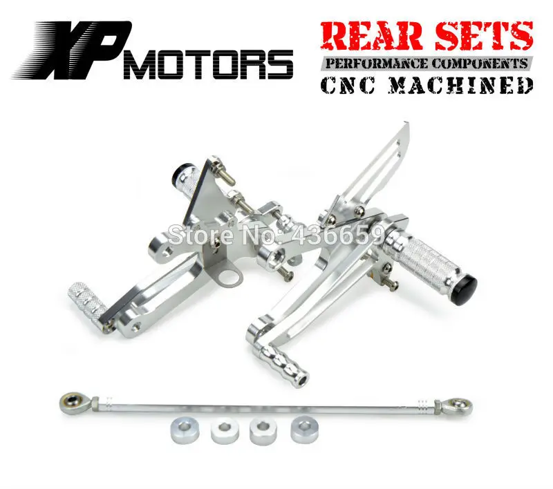 

Silver CNC Billet Racing Foot Pegs Rear Sets For Honda NSR250R MC28 PGM4 1994 1995 1996 1997 1998 1999