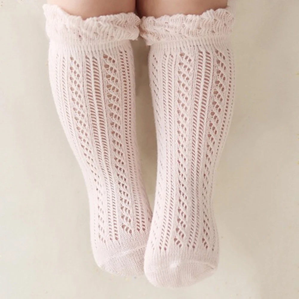 Newborns Baby Girls Boys knee high Socks leg warmers solid cotton sock for Toddler infantile 0-2years