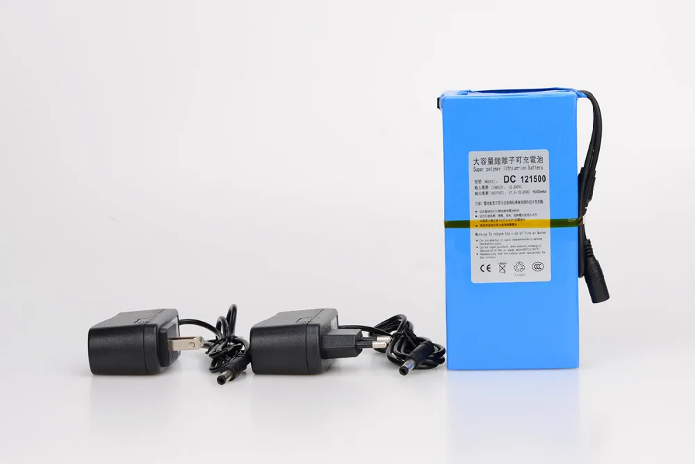 

MasterFire DC 121500 DC 12V 15000mAh Super Powerful Rechargeable Lithium-ion Battery Pack For CCTV Camera Wireless Transmitter
