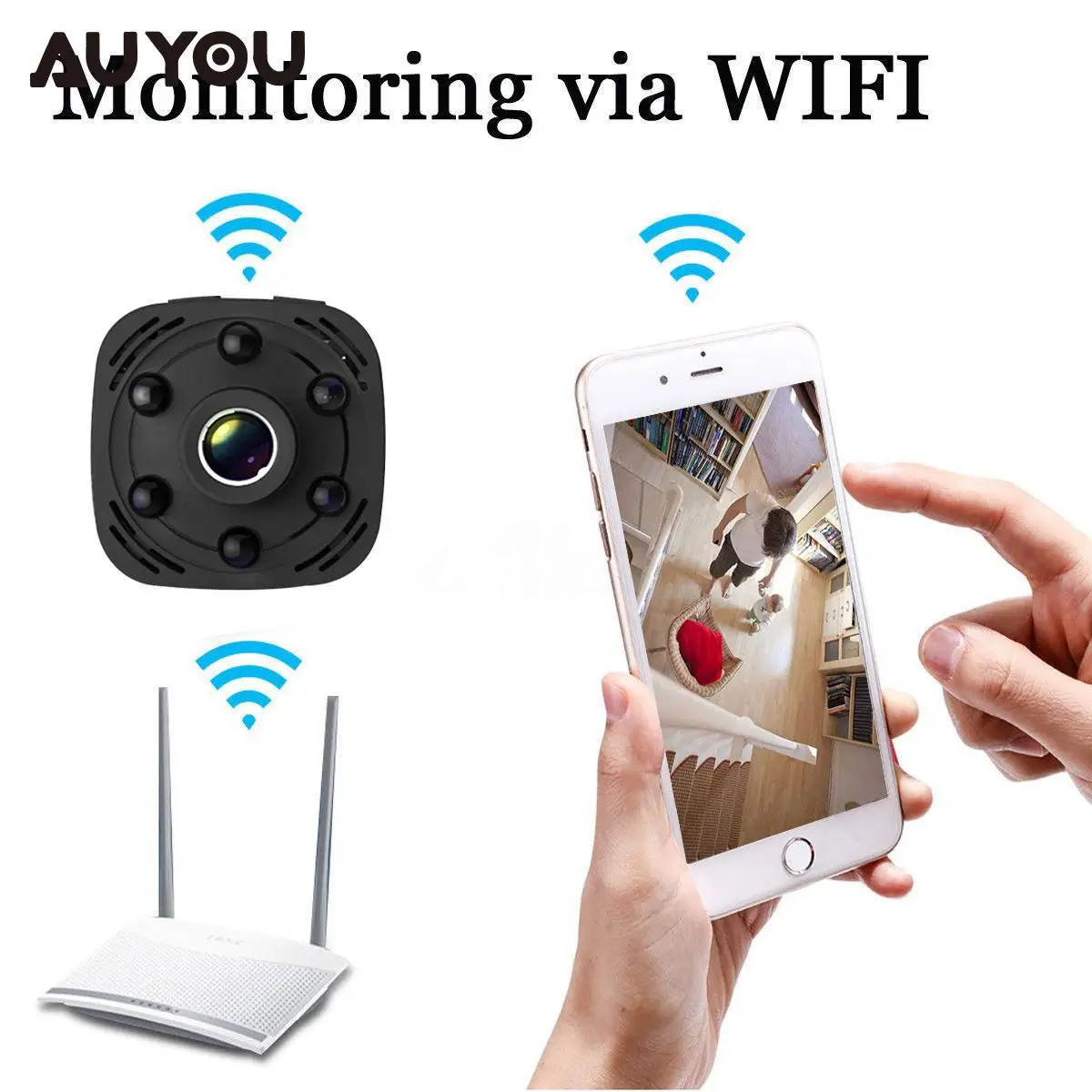 

Night Vision HD Wifi Camera Mini Surveillance Camera Wifi IP Camera Infrared 3.6mm Lens Wireless Wifi Camera