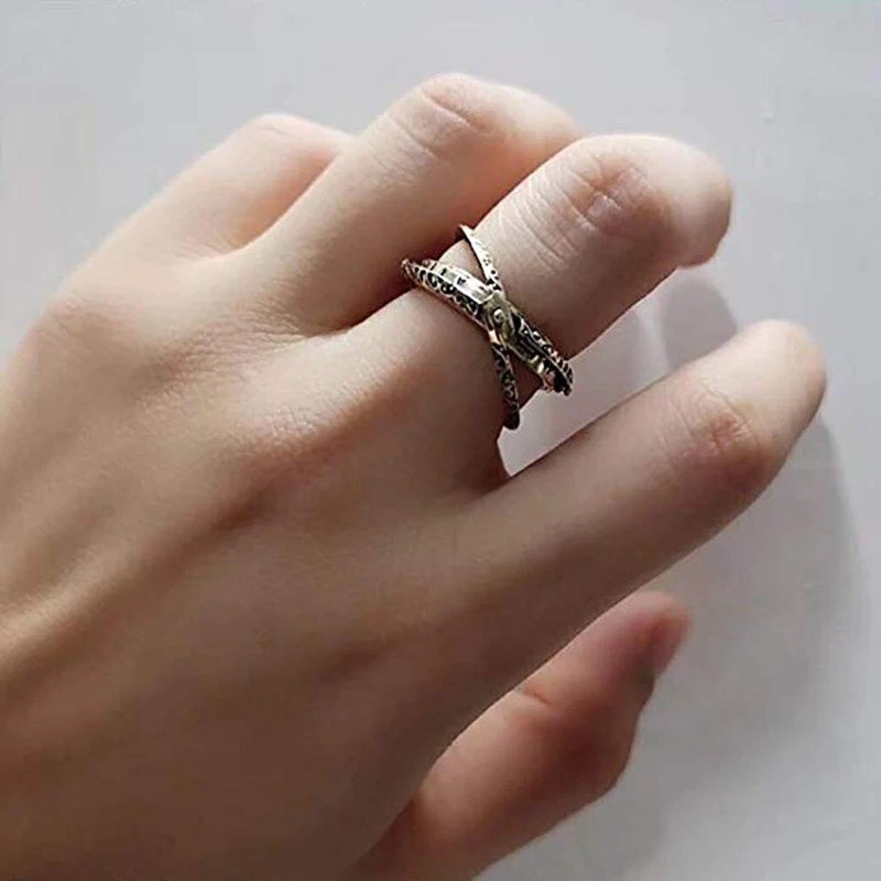 Qevila New Astronmical Ball Rings for Women Lover Men Germany Vintage Cosmic Finger Ring Necklace Dual-Use Fashion Jewelry Gifts (3)