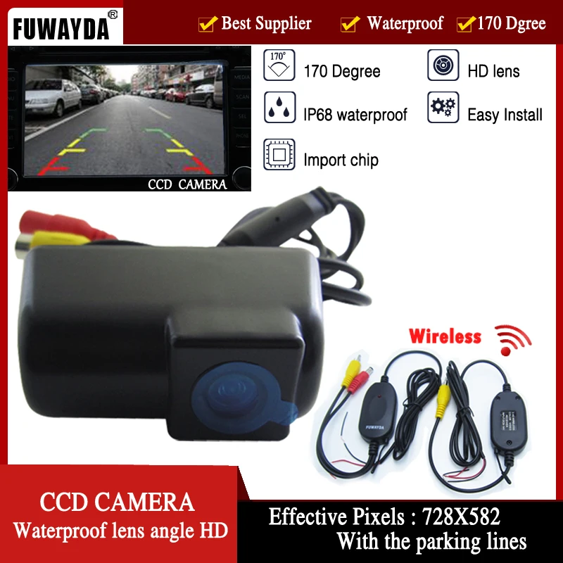 FUWAYDA Wireless Car Rear View Reverse High Quality DVD GPS Navigation Kits Color CMOS font b