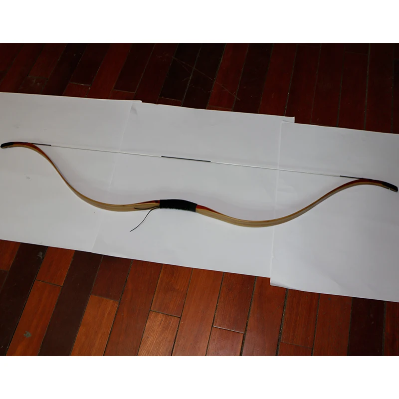 Archery laminated bamboo recurve bow 30 55lbs 53inch small siyah bow