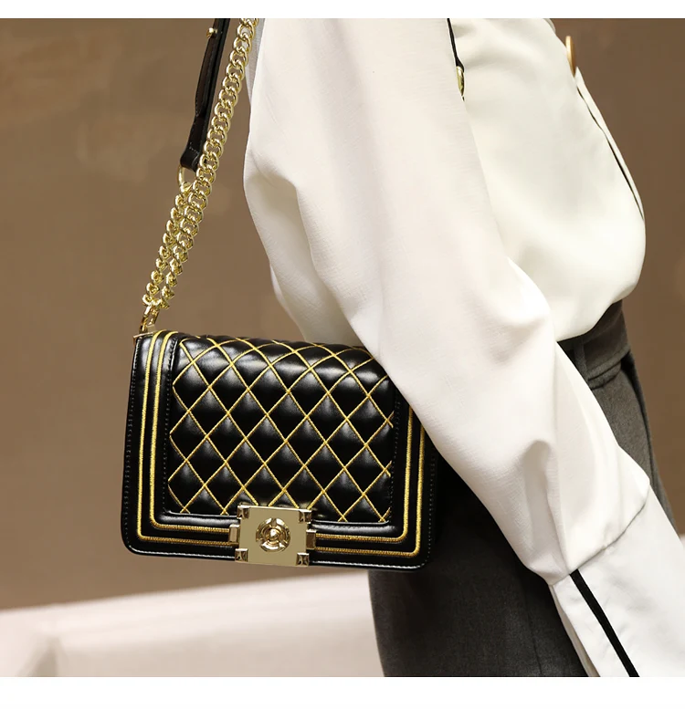 

Brand Crossbody Bags Diamond Lattice Women Bag Designer Handbags High Quality Chain Ladies Women Messenger Bag Shoulder Bag