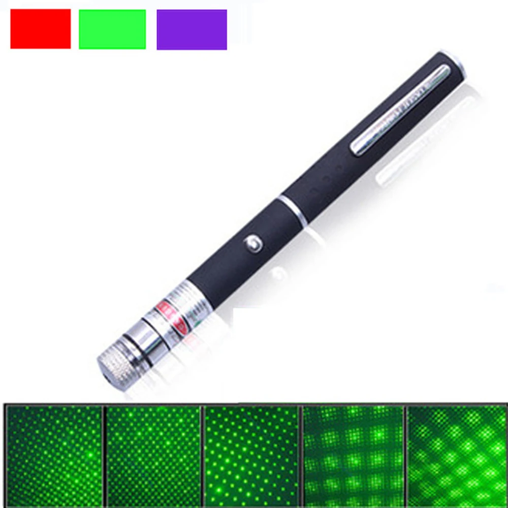 

5mW Red/ blue / Green Laser Pointer Powerful 500M Laser Pen Professional Lazer Beam Light Device Teaching Outdoor Survival Tool