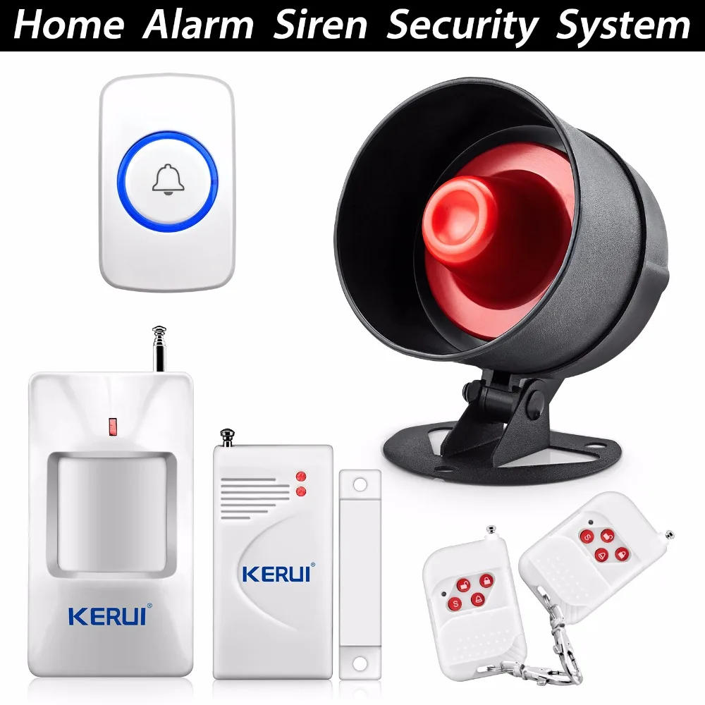 KERUI Wireless Home font b Alarm b font Siren System Eastest font b Installation b font