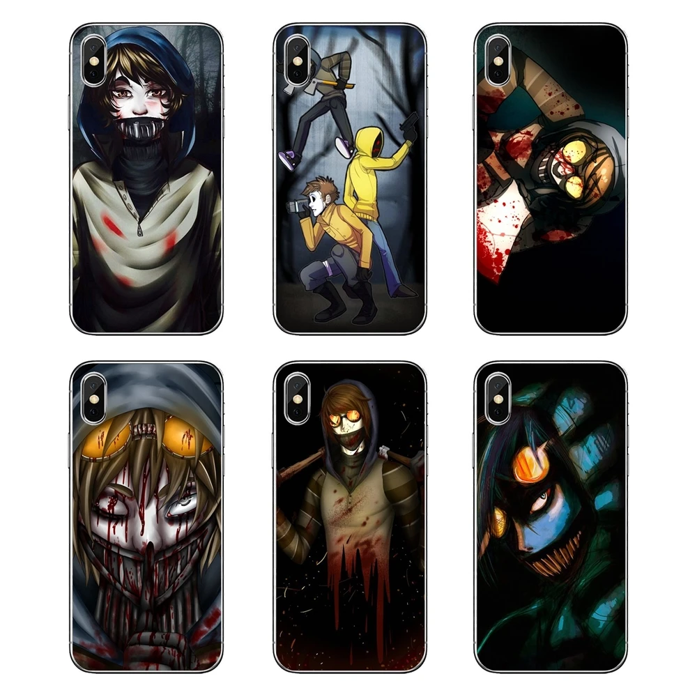 

TPU Transparent Skin Case Creepypasta Ticci Toby x reader Poster For Xiaomi Mi A1 A2 5X 6X 8 lite SE Pro Max Mix 2 2S 3 Mi5 Mi5S