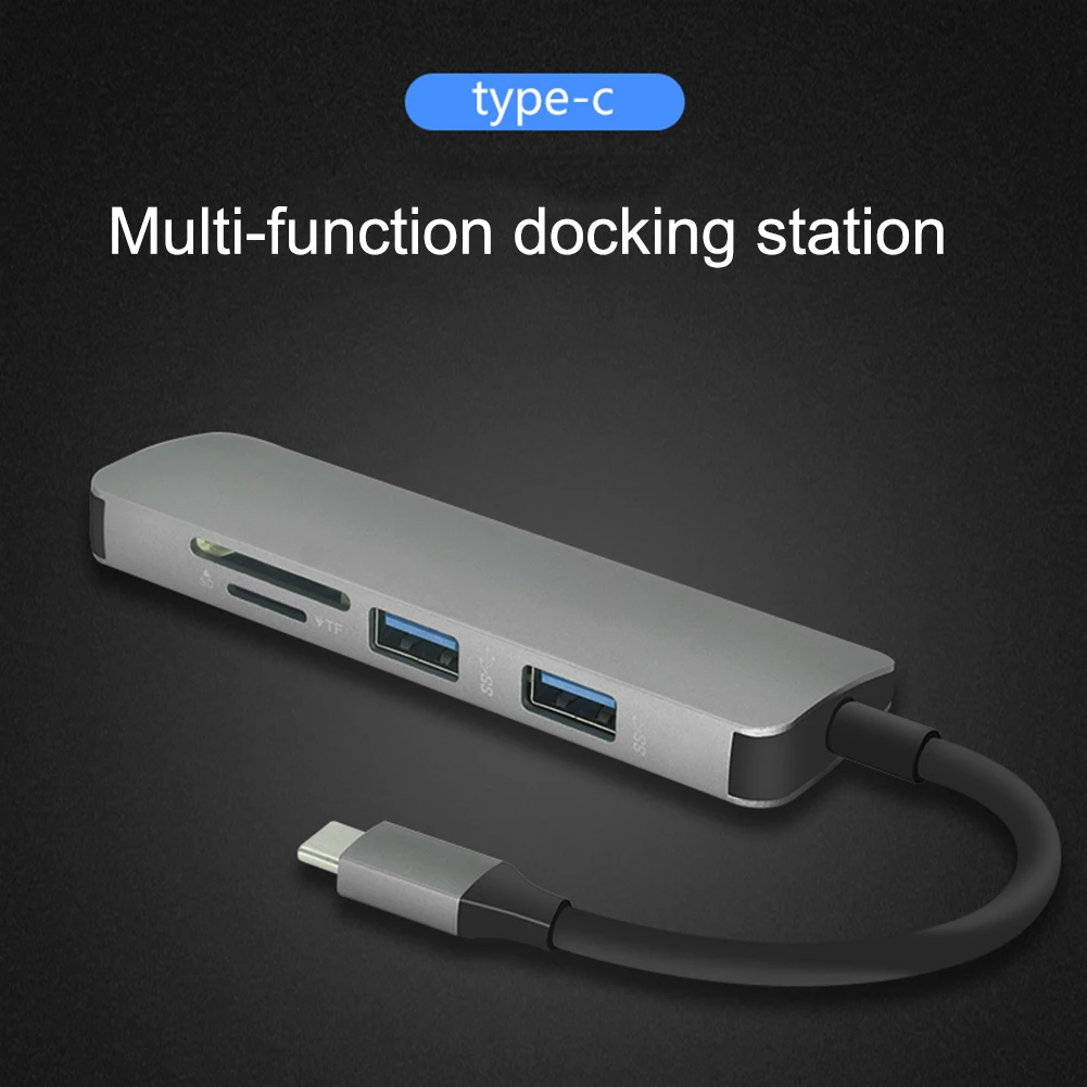 5 в 1 USB C концентратор к HDMI 4K 3 0 адаптер PD/порт зарядки Micro для MacBook Pro Samsung Galaxy S8 Type