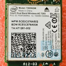 Двухдиапазонный беспроводной-AC 7265NGW AC 7265NGW 7265AC 867 Мбит/с 2X2 NGFF Bluetooth 4,0 Wlan карта