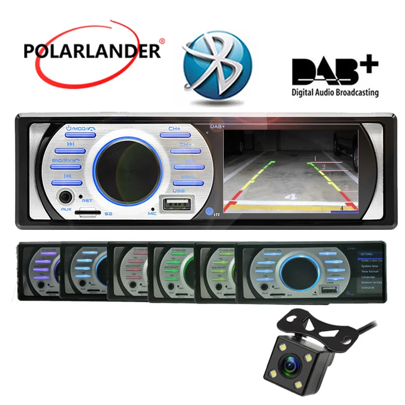 FM EQ In Dash интерфейс 1Din автомобильное радио Авто аудио стерео USB/TF/AUX in DAB + 12 В ISO