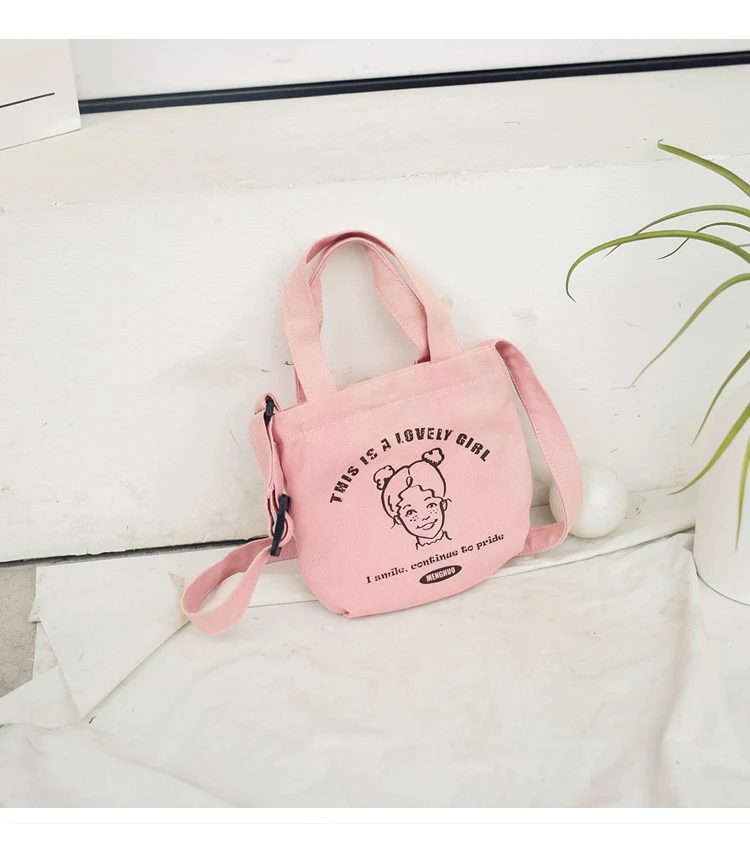Menghuo 2018 New Canvas Casual Korean Shoulder Tote Bag Mini Single Messenger Crossbody Bags Women Bucket Female Bag Cute girls00_32_16