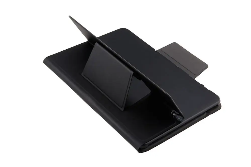 Ультра тонкий русский/испанский/иврит беспроводной Bluetooth клавиатура Стенд кожаный чехол для samsung Galaxy Tab S3 9,7 T820 T825 - Цвет: standard keyboard