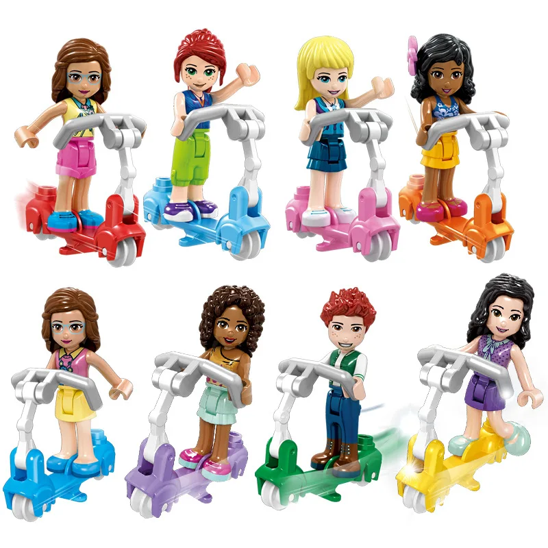8 шт./лот детские строительные блоки игрушки совместимые с Legoingly city friends Girl series