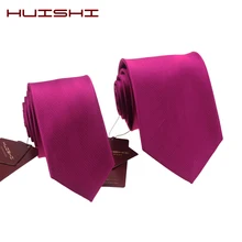 HUISHI мужской галстук 6 см Тощий роскошный водонепроницаемый полосатый клетчатый мужской галстук ЖАККАРДОВЫЙ мужской свадебное платье тонкий однотонный галстук