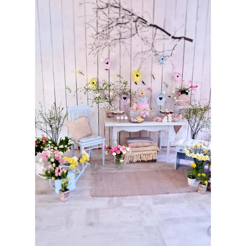 

Hot Happy Easter Vinyl Photography Background For Children Cartoon Newborn Backdrop For photo studio Prop home decoration GE-206